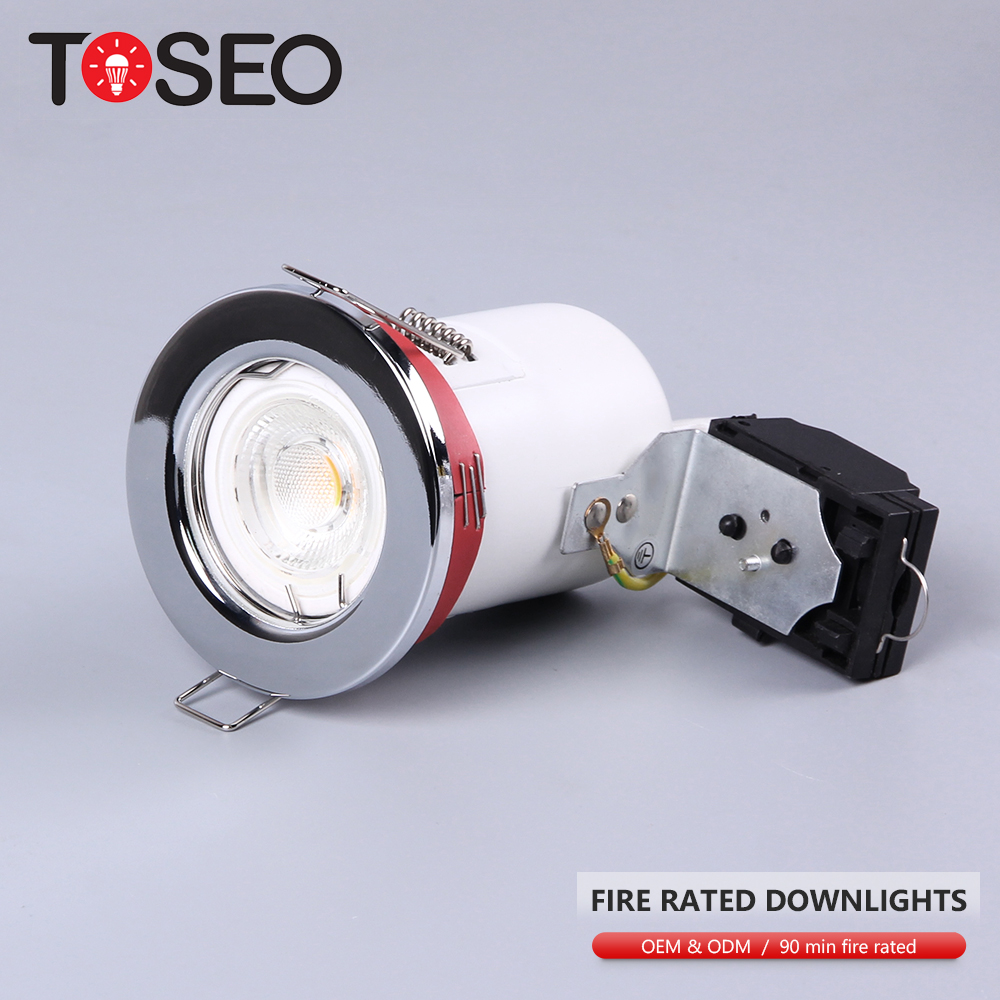 Modern ceiling ip65 firerated led cob down light gu10 BBC standard fire rated lighting fixtures