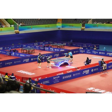 Pavimentos deportivos de vinilo para uso en partidos de tenis de mesa