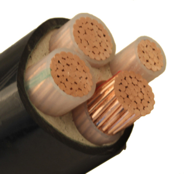 PVC Jacket Stranded Copper Conductors Cable Electric Cable