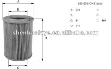 INGERSOLL-RAND air filter 5501660750