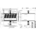 Hochwertiges kundenspezifisches LCM LCD -integriertes Display