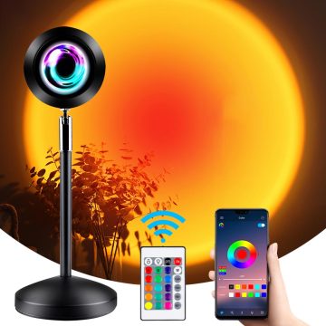 Smart UFO Sunset Lamp: 16 Colors RGB Sunset Projector with APP Control