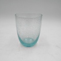 set di bicchieri in vetro per brocca in vetro a bolle fatto a mano