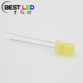 LED de chandelle de bougie LED diffusée jaune 5 mm LED