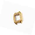 Gold Stainless Steel Square Case For Watch