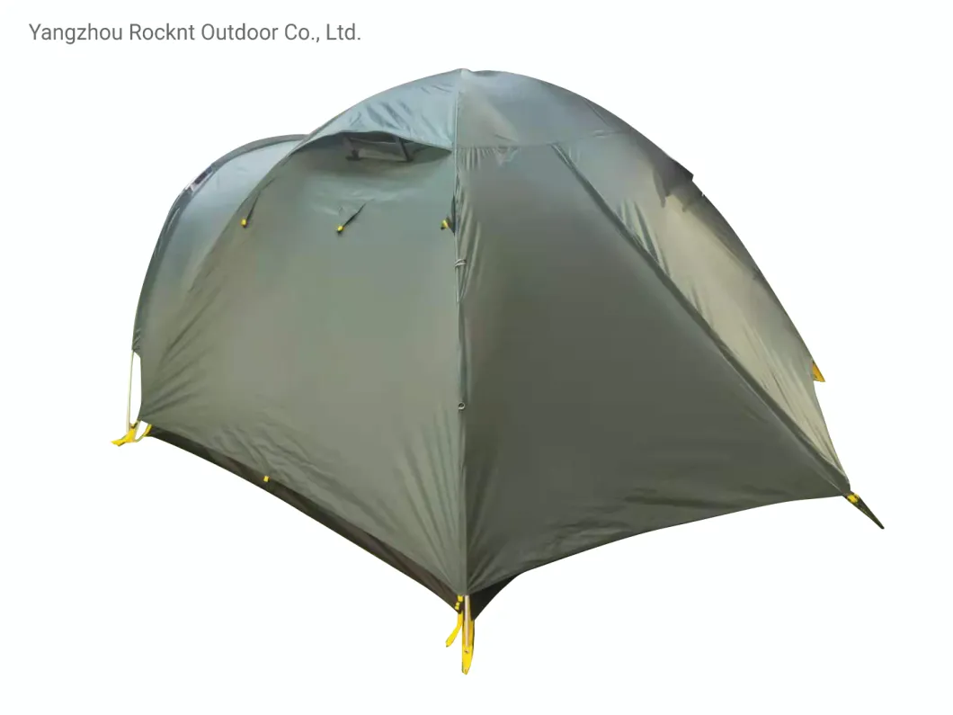 Outdoor 4persons Double Layer Waterproof Camping Hiking Tent for Family