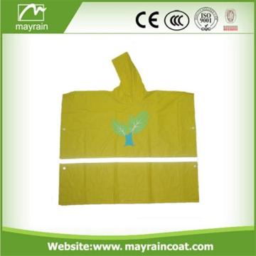 Kids Rain Poncho Cheap Logo Printed