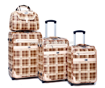 New design 3 pcs pu travel luggage, elegant durable travel luggage set