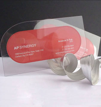 Frosted matte surface Transparent Visiting Business Card