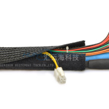 Enveloppe de gaine de câble avec bande Velcro ouverte