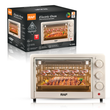 Nuova capacità del forno elettrico 24L 1200 W Heat Equamente Visual Porta Temperatura Pulsante ROTARY CONTROLLO