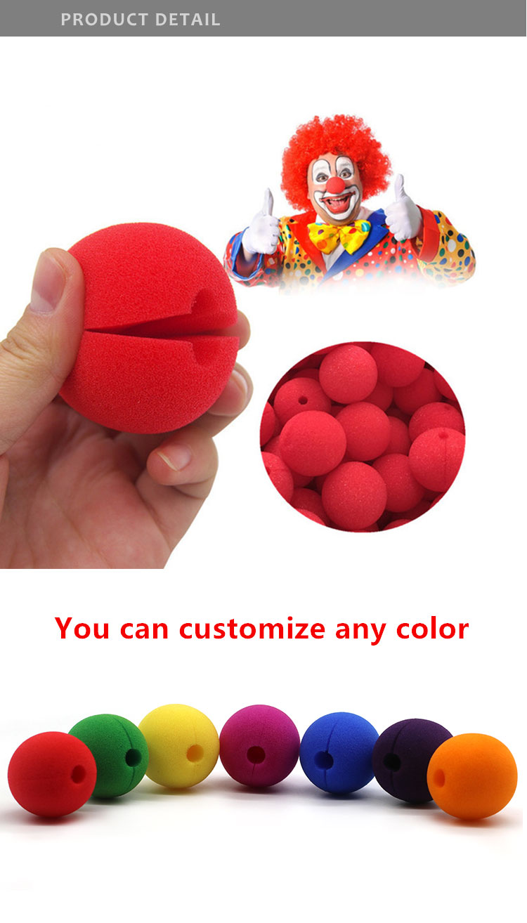 Festive & Party Supplies Halloween Decorations Foam Red Clown Nose