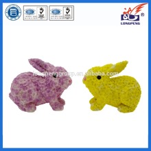 OEM Polyresin Easter Spring Bunny Rabbits Figures Spring Table Top Decoration