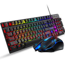 Mechanical Touch Gaming Keyboard and Mouse Combo for Computer Games: The Ultimate Gaming Toolset