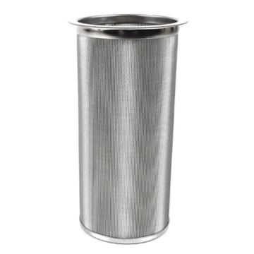 Stainless steel filter element for water treatment