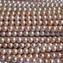 Lavender Round Pearl Strands