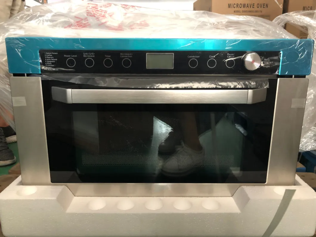 Smad 34L Stainless Steel Cavaty Pull-Down Door Microwave Oven with Grill Function