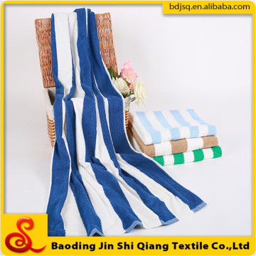 Wholesale Cotton Bule And White Striped Bath Towel