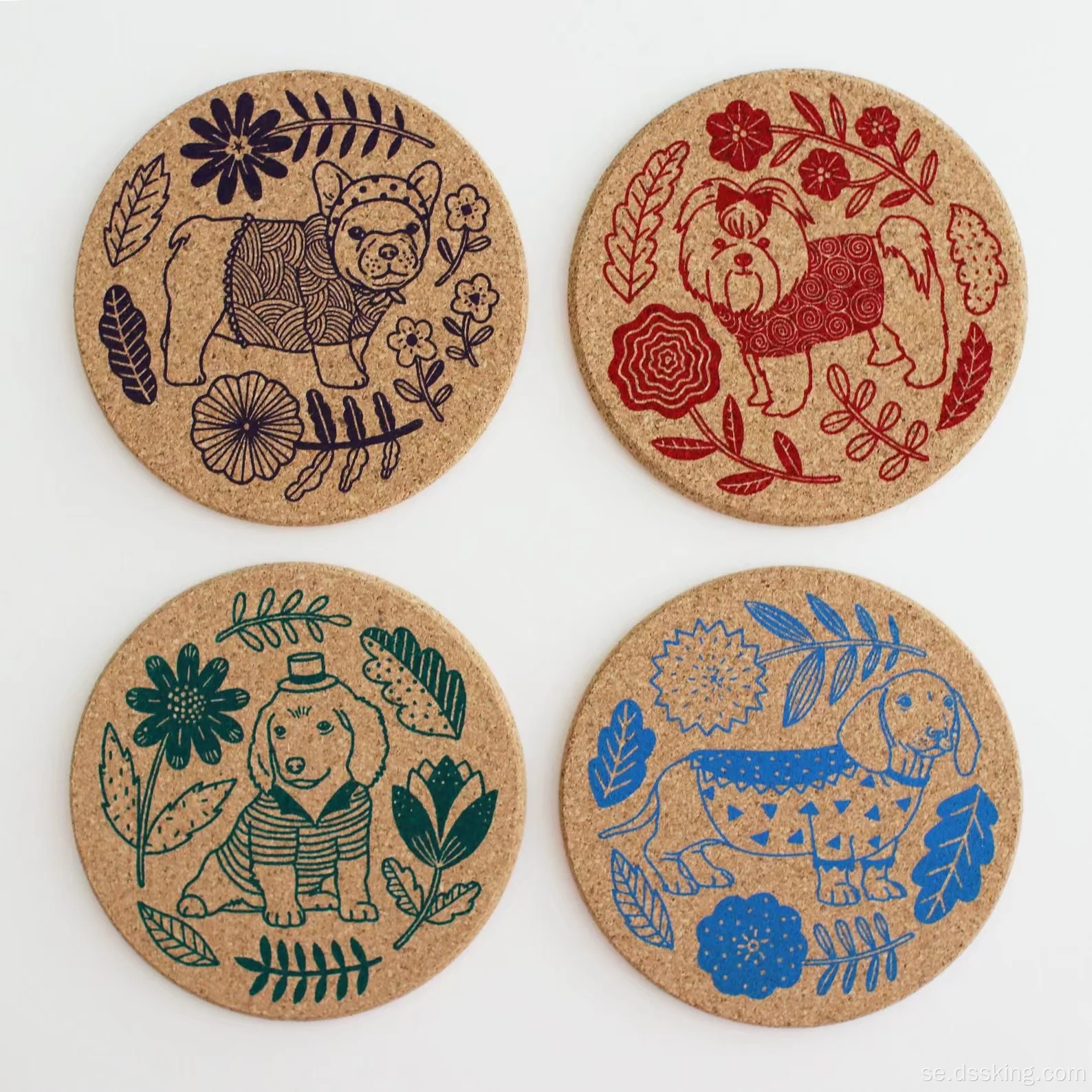 Eco Friendly Coasters Non-Slip Isolated Custom Placemats