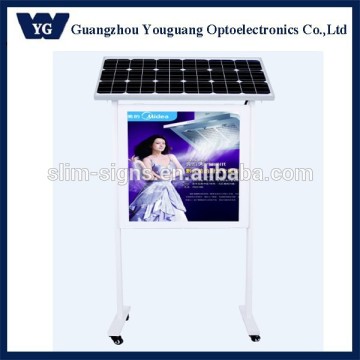 Solar light box, solar lockable street sign/ solar street pole light box,street light advertising light box