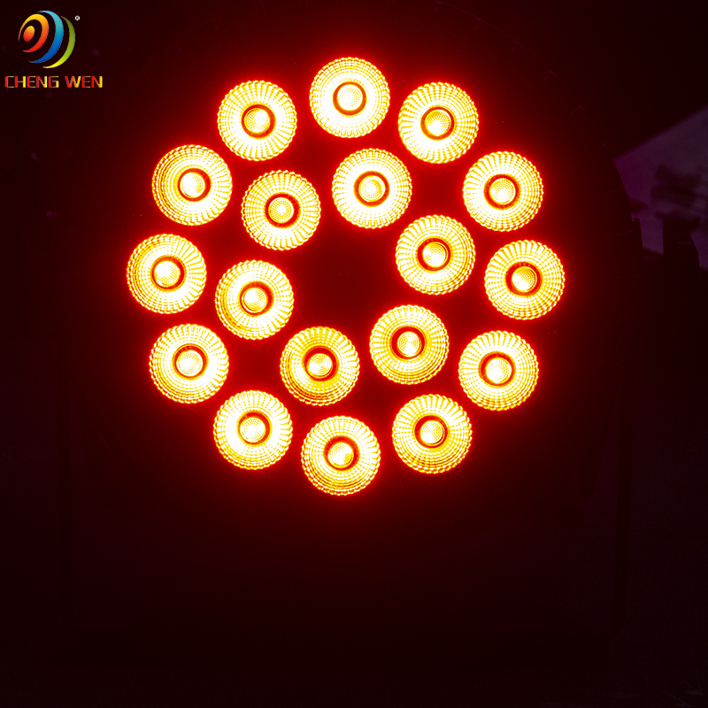 18pcs Waterproof Flat Led Par Light