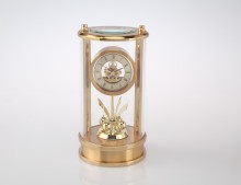 Antique Looking Gold Table / Desk Clock