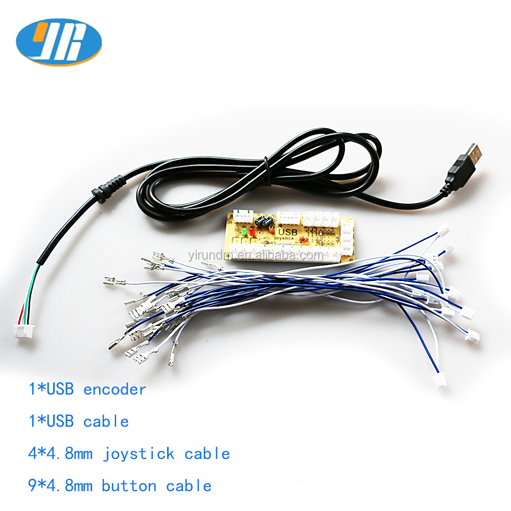 New Zero Delay Arcade USB Encoder PC to Joystick for MAME & Fight Stick Controls Coin Pusher Type USB Controller