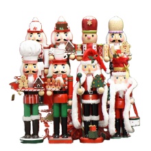 Exquisite 14inch & 15inch Wooden Tin Soldier Nutcracker Christmas Decorations for Xmas Gifts