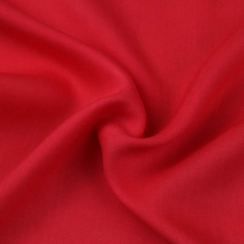 rayon calvary twill fabric 60S rayon solid dyed garment fabric