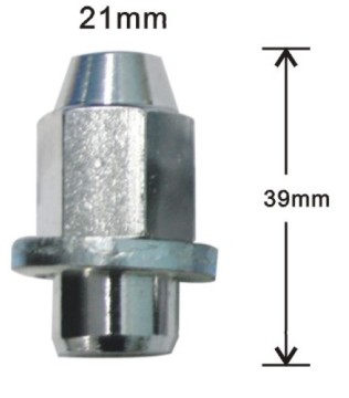 Bulge acorn with washer lug nuts