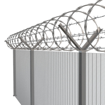 Hot dipped galvanized anti-climb fence