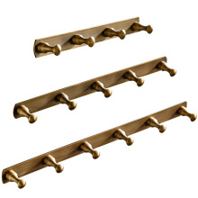 Brass vintage brass brushed row hook coat hook
