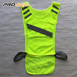 100% Polyester Mesh reflective running vest