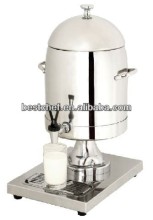 Milk urn with ice cylinder