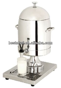 Milk urn with ice cylinder