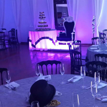 Li-battery operated led lighted furniture