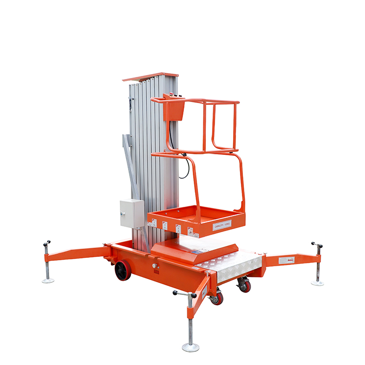 NIULI Small Aerial Mobile One Man Lift/home Cleaning Elevator Aluminum Lift/Aerial Personal Lift ladder