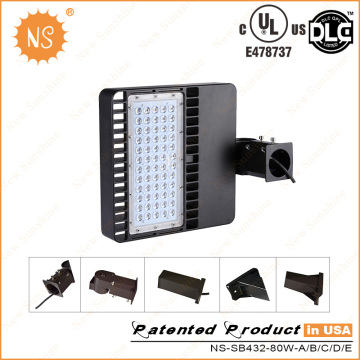 UL Dlc Listado IP65 Estacionamiento al aire libre 80W LED Area Light
