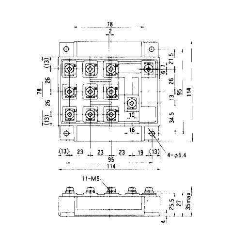 Igbt Power Module 6mbi200fb-060 Igbt Module Fujitsu Igbt Power Module