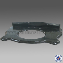 Absolute black granite countertop, natural stone bathroom vanity