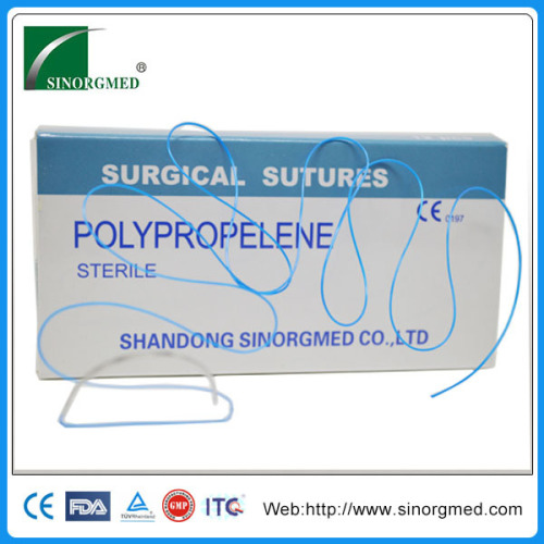 Wound closure blue #2-0 Polypropylene surgical suture thread