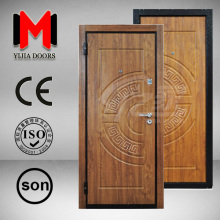 YIJIA Kazakhstan door, PVC armed door, PVC steel door, steel wooden armored ddor YJRH18