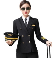 2021 Design for Women airlines uniforms Hot Sale Fashion Pilot Uniforms Customized