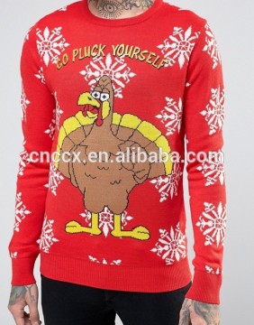 PK17LHA110 Acrylic knit Christmas jumper sweater men