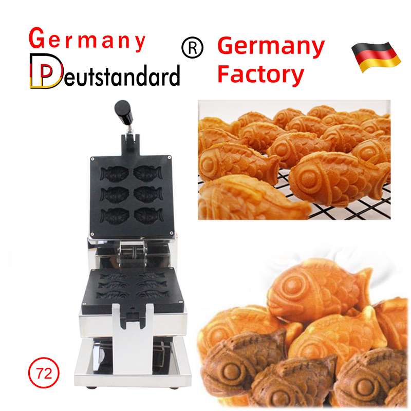 Six mini fish shape waffle machines high quality