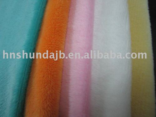 microfiber warp knitted velboa fabric