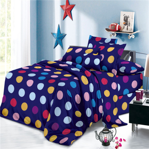 Colorful Spots Polyester Disperse Print Fabric For Sheets