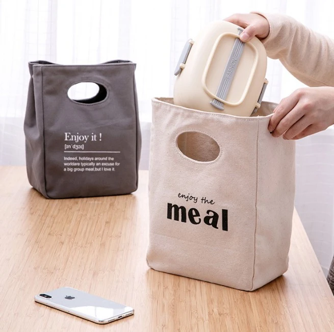 New Promotional Canvas Insulation Lunch Bag for Kids