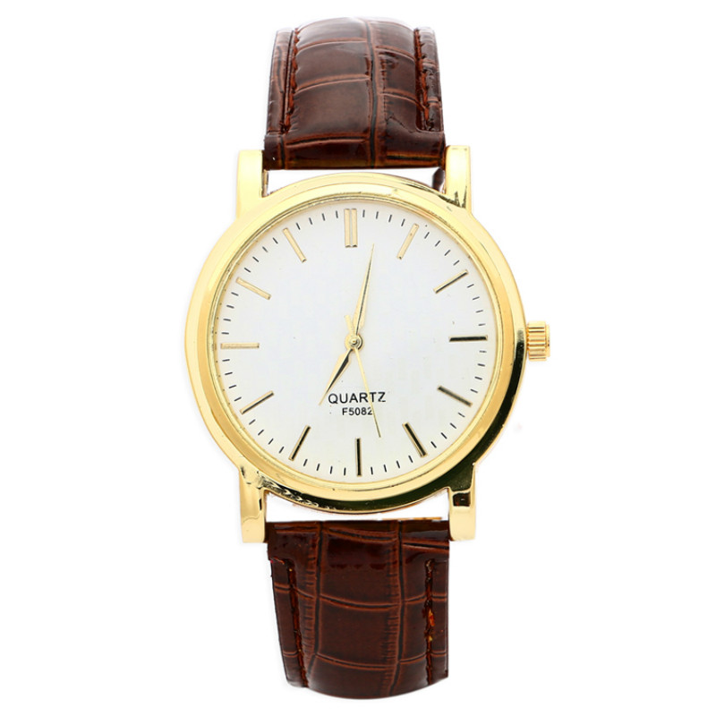 Simple Style Women Leather Wrist Watch