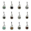 Pendentif d&#39;aile en cristal naturel cz ramiage ailes pendentifs de pierres gemmes